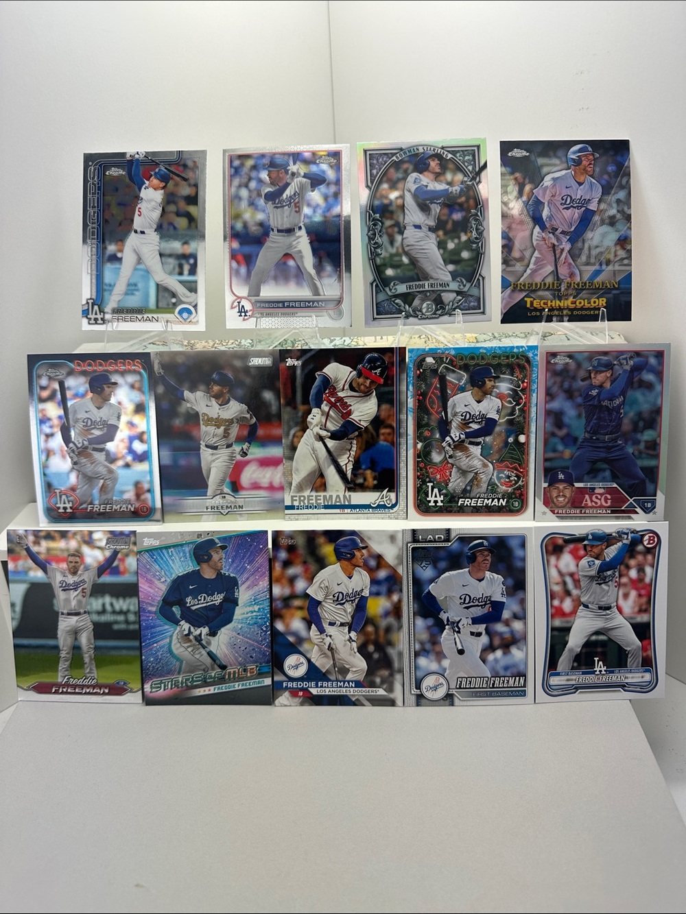 Freddie Freeman Dodgers 26’ Bowman Sterling in lot of 14